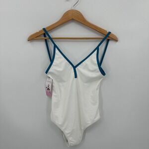 Oceanus Swimwear White One-Piece Swimsuit Size Small/ US 4 NWT